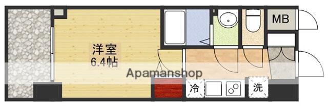 プレサンス新大阪イオリア(1K/6階)の間取り写真