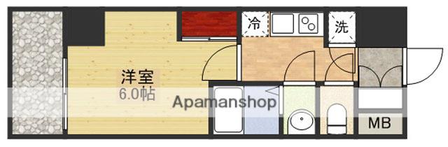 DIMUS新大阪(1K/8階)の間取り写真