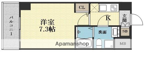 エグゼ新大阪南(1K/9階)の間取り写真