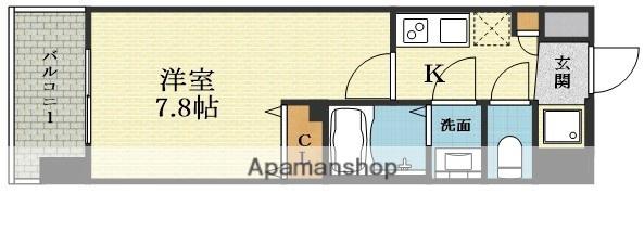 エスリード新大阪CONFORT2番館(1K/6階)の間取り写真