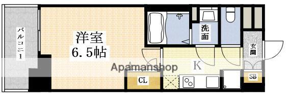 プレサンスOSAKA西中島リエゾン(1K/10階)の間取り写真