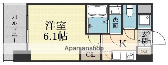 エスリードレジデンス新大阪プライム(1K/10階)の間取り写真