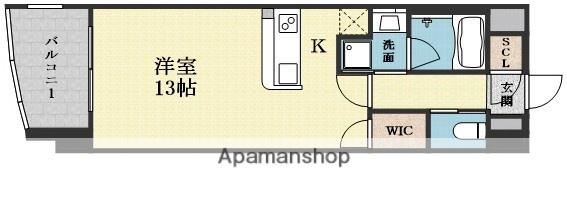 サンレムート新大阪イースト3(ワンルーム/4階)の間取り写真