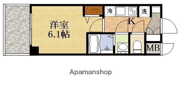 プレサンス東三国駅前グランクラス(1K/6階)の間取り写真