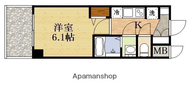 プレサンス東三国駅前グランクラス(1K/11階)の間取り写真