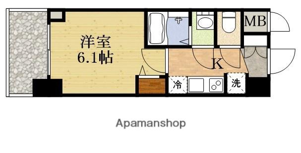 プレサンス東三国駅前グランクラス(1K/9階)の間取り写真