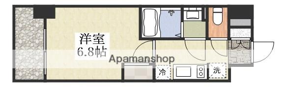 カーサレグラス新大阪北(1K/13階)の間取り写真