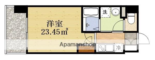 LUXE東三国十(1K/8階)の間取り写真