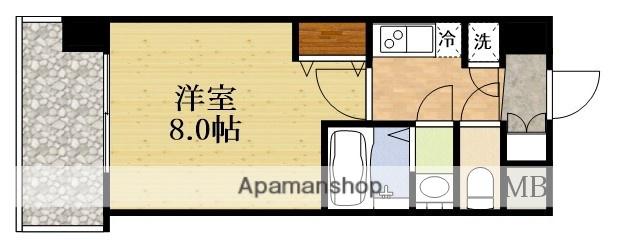 セレニテ江坂ミラク(1K/6階)の間取り写真