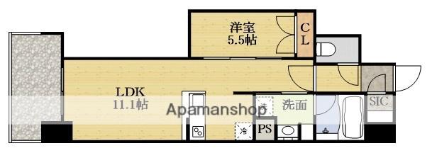リビオメゾン新大阪(1LDK/7階)の間取り写真