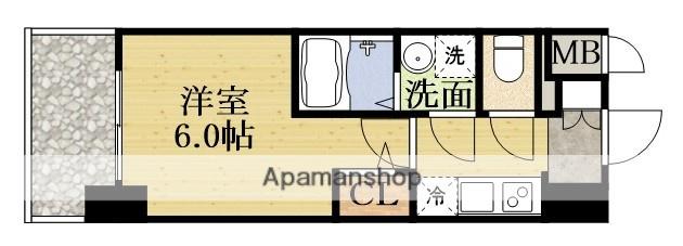 エスリード新大阪ザ・プレミアイースト(1K/12階)の間取り写真