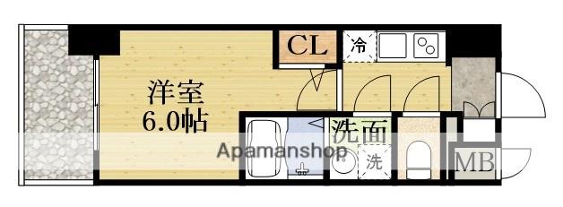 エスリード新大阪ザ・プレミアイースト(1K/12階)の間取り写真