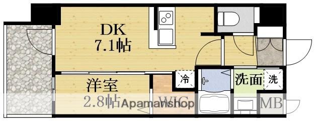 エステムコート新大阪ⅩⅥパルス(1DK/6階)の間取り写真