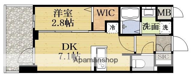 エステムコート新大阪ⅩⅥパルス(1DK/9階)の間取り写真