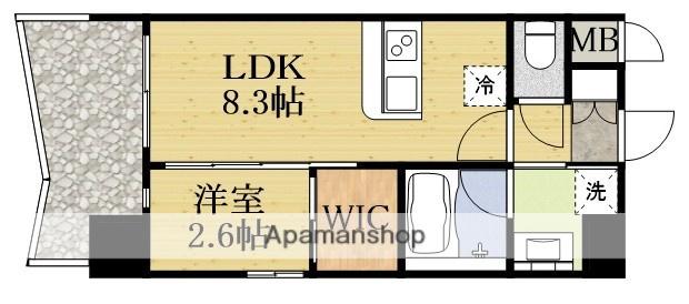 セレニテ新大阪アリエ(1LDK/8階)の間取り写真