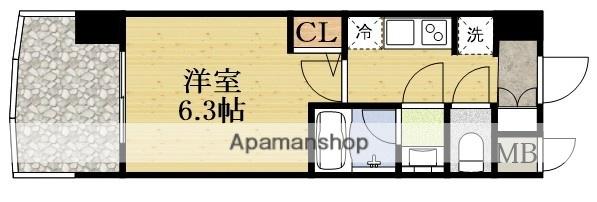 セレニテ新大阪アリエ(1K/9階)の間取り写真