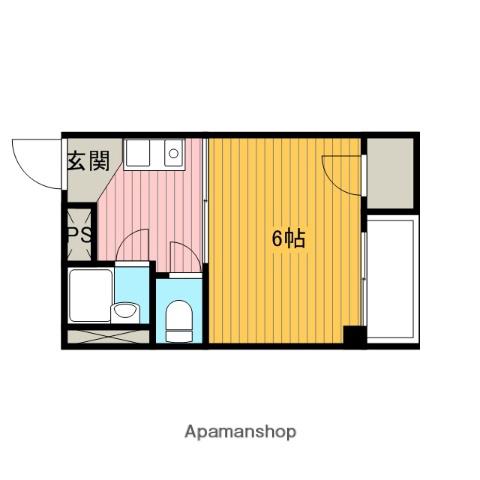 リヴェール豊中(1K/2階)の間取り写真