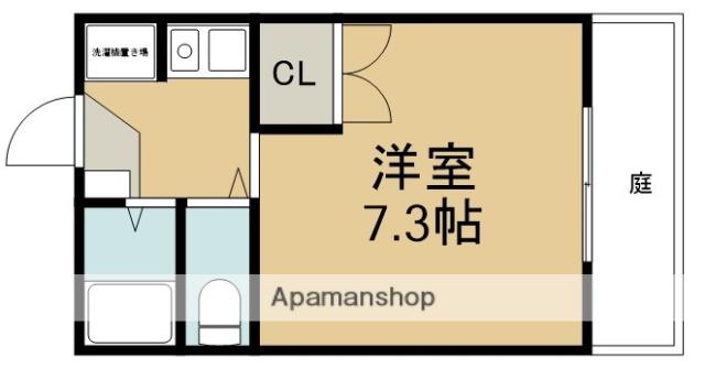 五月ハイツ(1K/1階)の間取り写真