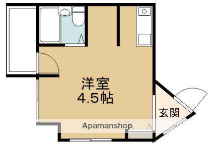 サンパレスマンション(ワンルーム/3階)の間取り写真