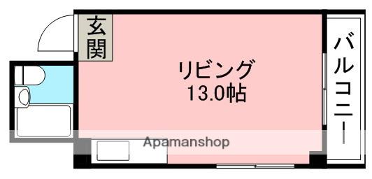 ラポール池田(ワンルーム/1階)の間取り写真