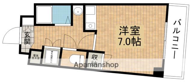 エレガンス住吉(ワンルーム/1階)の間取り写真