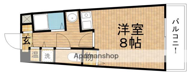 エレガンス住吉(1K/2階)の間取り写真