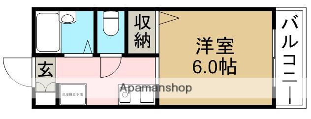 コーポエイボン(1K/1階)の間取り写真