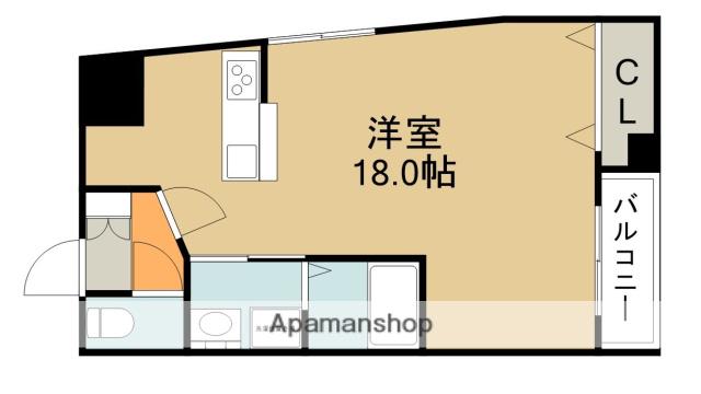 矢野池田駅前ビル(ワンルーム/3階)の間取り写真