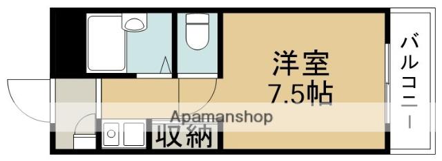 池田マンション(ワンルーム/3階)の間取り写真