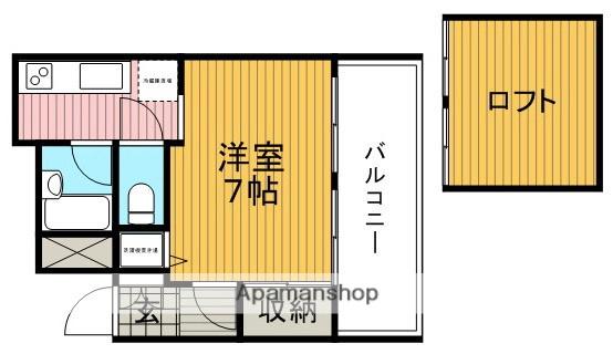 レイドール箕面(1K/7階)の間取り写真