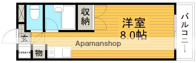 アロマヒル瀬川(1K/2階)の間取り写真