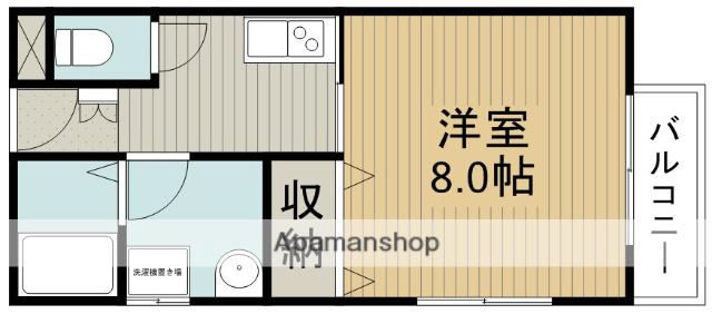 エアポート蛍池(1K/1階)の間取り写真