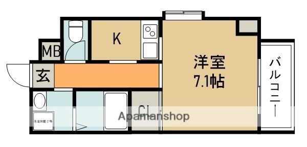 W IKEDA(1K/2階)の間取り写真