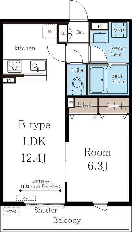 リブリ・リヴェール池田呉服町(1LDK/3階)の間取り写真