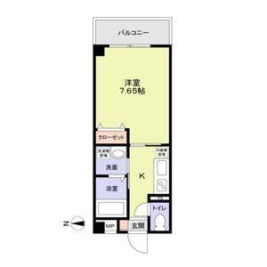 パリオ荘園(1K/2階)の間取り写真