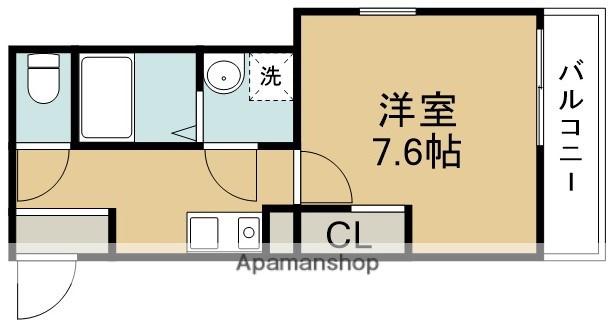 REGIA IKEDA CITY TENJIN(1K/1階)の間取り写真