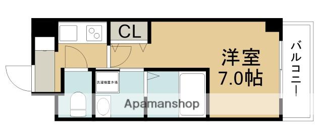 AILE池田(1K/3階)の間取り写真