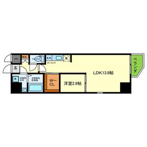 ONLYONE池田新町(1LDK/3階)の間取り写真