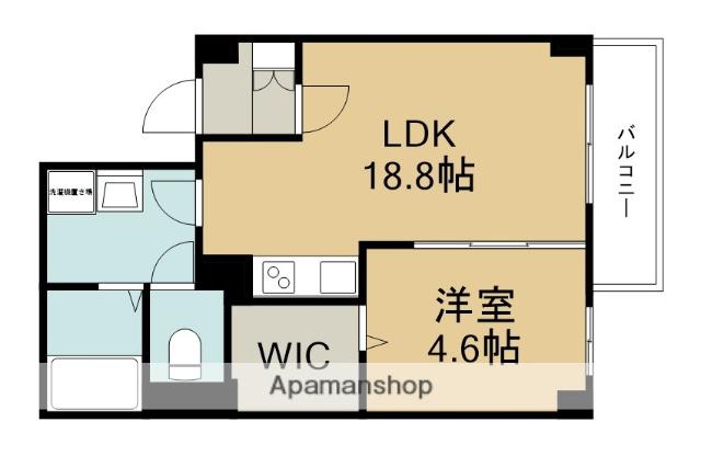 ARCA豊中蛍池(1LDK/1階)の間取り写真