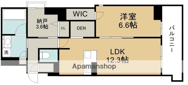 みなとメゾン川西中央(1SLDK/5階)の間取り写真