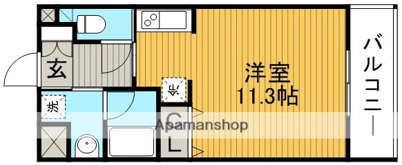 ラフィーン蛍池(1K/3階)の間取り写真