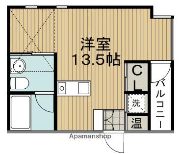 M-FLAT(1K/4階)の間取り写真