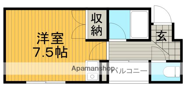 サンコートてしま(ワンルーム/3階)の間取り写真