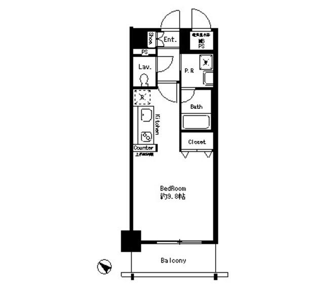エルセレーノ東三国(ワンルーム/5階)の間取り写真