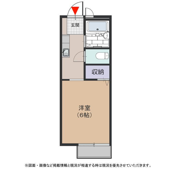 KAULUMI(1K/2階)の間取り写真