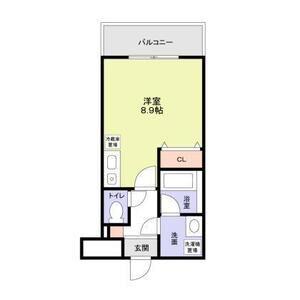 サニーヴィラジェミー(ワンルーム/2階)の間取り写真