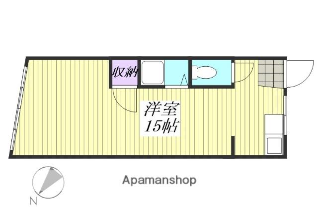 コーポラスR26 東湊(ワンルーム/2階)の間取り写真