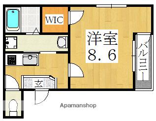 フジパレス杉本町Ⅵ番館(1K/3階)の間取り写真