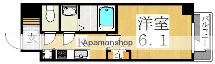 スプランディッド天王寺パークサイド(1K/7階)の間取り写真