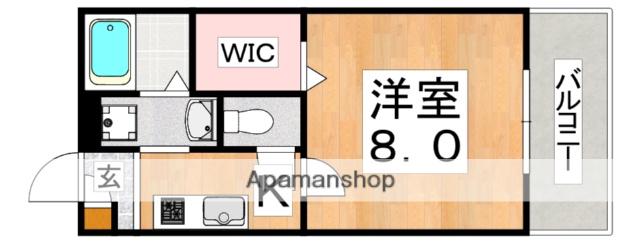 BLANC FLEUR A(1K/2階)の間取り写真